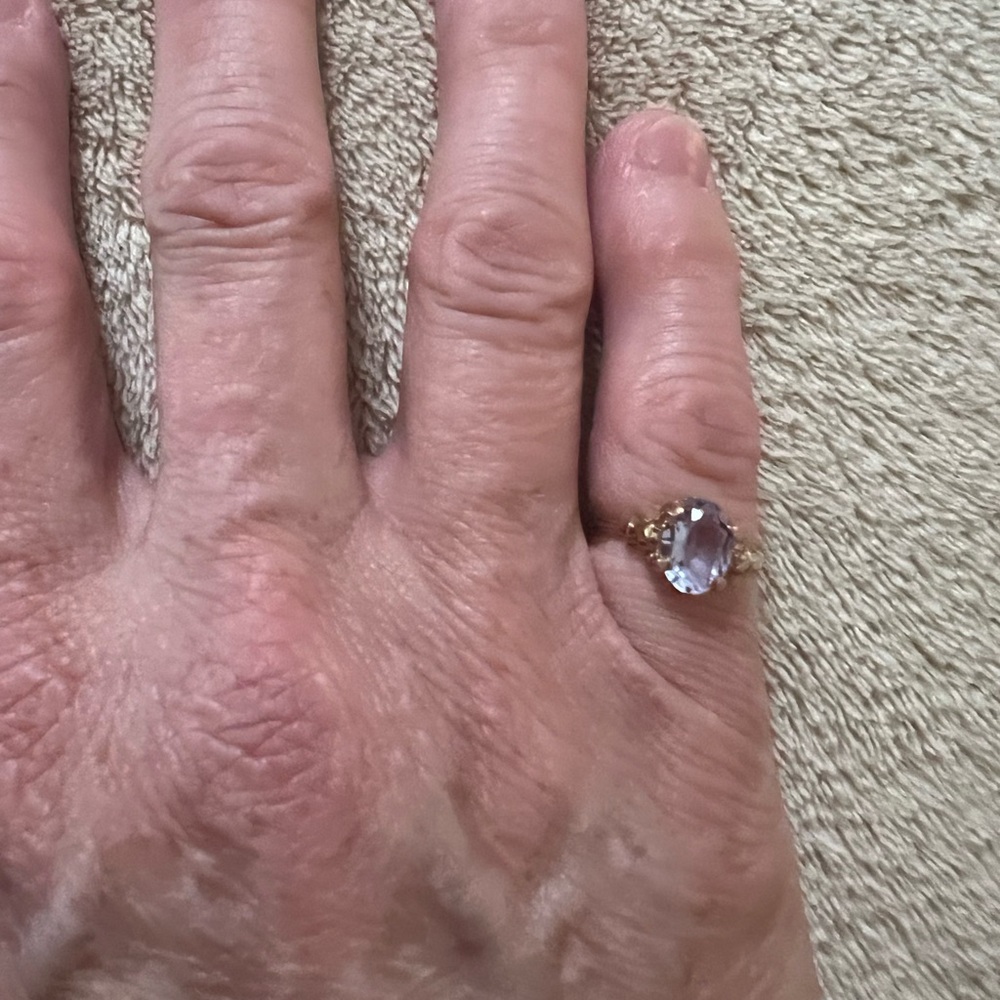 Amethyst Solitaire Ring - image 8